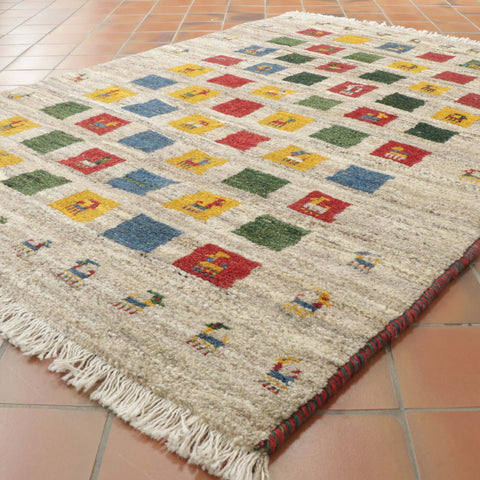 Handmade Persian Gabbeh rug - TR309015