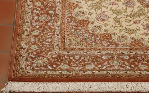 Extra fine handmade Persian Qum silk - 118869