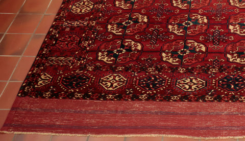 Antique handmade Tekke Turkoman carpet - 139668