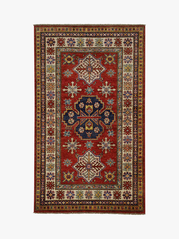 Handmade Afghan Kazak rug - ENR307029