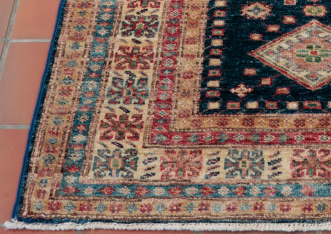 Extra fine handmade Afghan Kazak runner - 274079