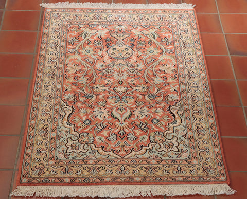 Handmade Kashmir Silk rug - 284848