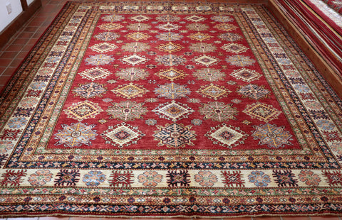 Fine handmade Afghan Kazak carpet - 284953