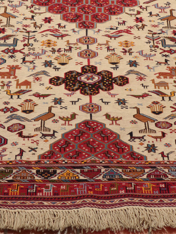 Fine handmade Persian Suzani rug - 295587