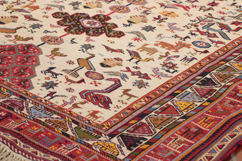 Fine handmade Persian Suzani rug - 295587