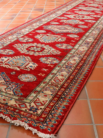 Fine handmade Afghan Kazak runner - 295682