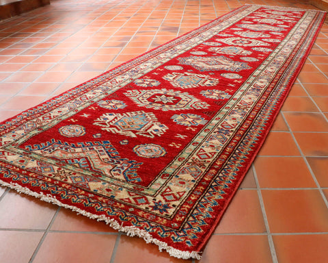 Fine handmade Afghan Kazak runner - 295682