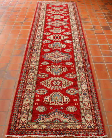 Fine handmade Afghan Kazak runner - 295682