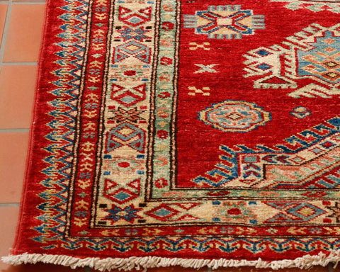 Fine handmade Afghan Kazak runner - 295682