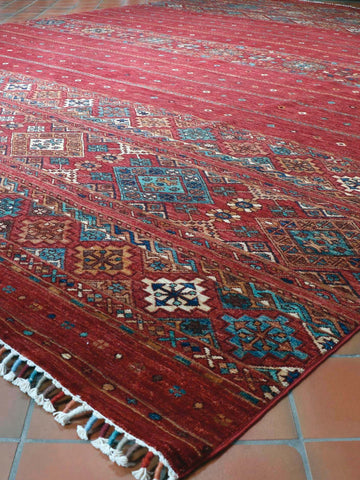 Handmade Afghan Samarkand carpet - 295728