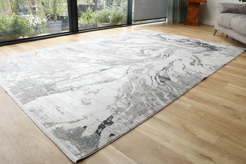 Woolknot Gooch luxury rug Abyss Frost Grey