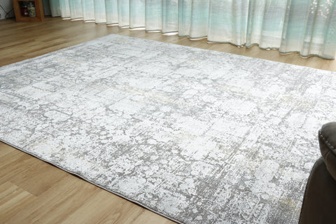 Woolknot Gooch luxury rug Grace Frost Grey