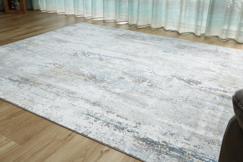 Woolknot Gooch luxury rug Illusion Ice Blue