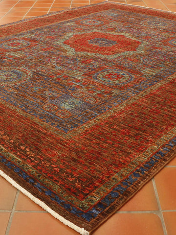 Fine handmade Afghan Mamluk rug - 306330