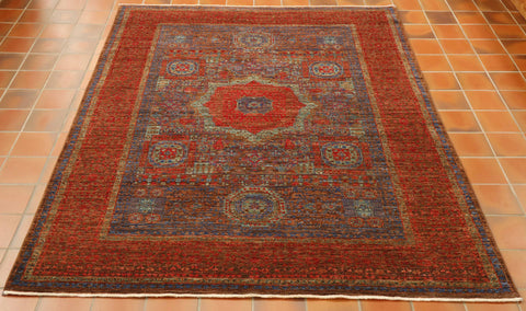 Fine handmade Afghan Mamluk rug - 306330