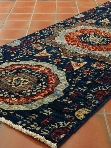 Fine handmade Afghan Mamluk short runner - 306461