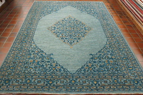 Fine handmade Afghan Modern Ziegler carpet - 306472