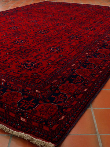 Fine handmade Afghan Belgique carpet - 306653