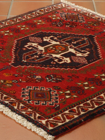 Handmade Persian Qashqai mat - 306804