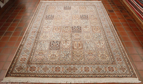 Fine handmade Kashmir silk rug - 307300