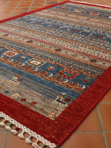 Fine handmade Afghan Loribaft rug - 307339