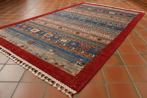 Fine handmade Afghan Loribaft rug - 307339