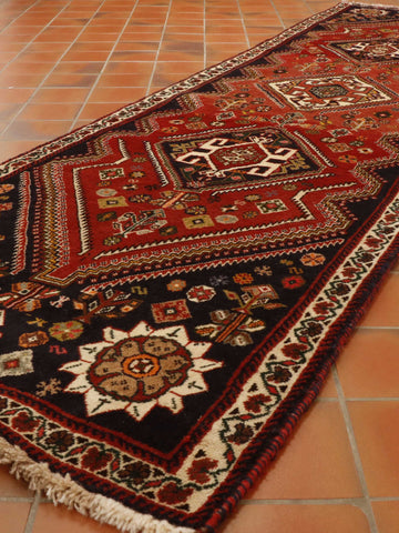 Fine handmade Persian Qashqai runner - 307357