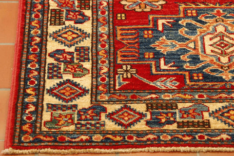 Fine handmade Afghan Kazak rug - 307565