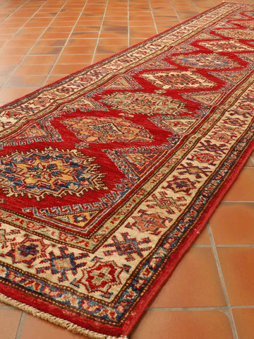 Fine handmade Afghan Kazak runner - 307575