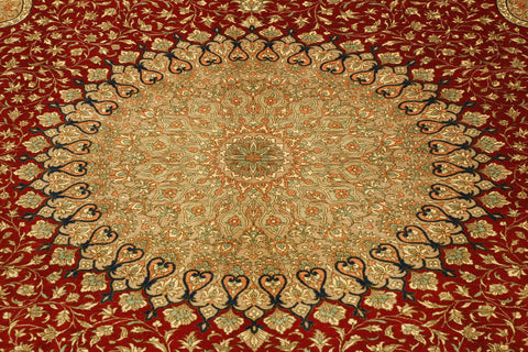 Extra fine handmade Persian Qum carpet - 307656