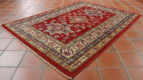 Handmade Afghan Kazak rug - 307756