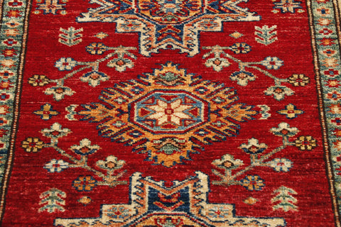 Handmade Afghan Kazak rug - 307756