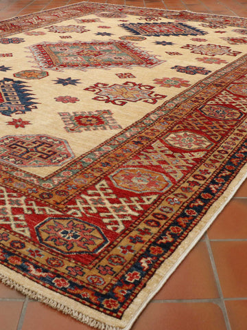 Extra fine handmade Afghan Kazak rug - 307783