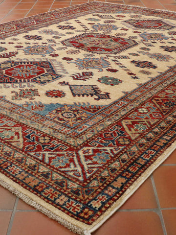 Extra fine handmade Afghan Kazak rug - 307785