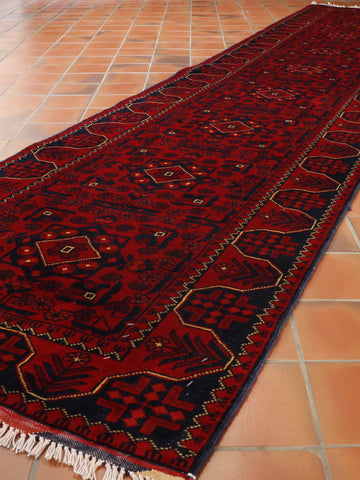 Handmade Afghan Kunduz runner - 307879