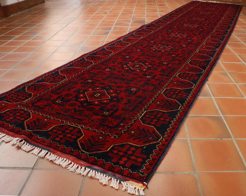 Handmade Afghan Kunduz runner - 307879