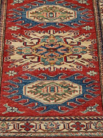 Fine handmade Afghan Kazak rug - ENR307890