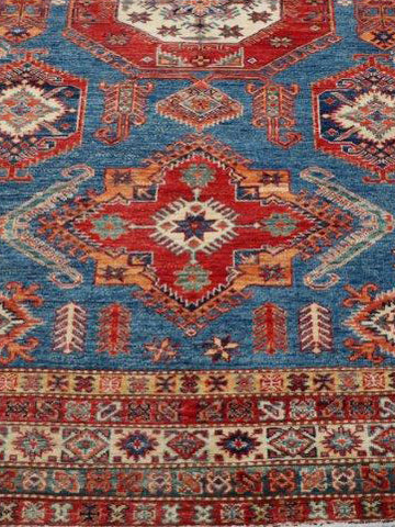 Handmade Afghan Kazak rug - ENR307898