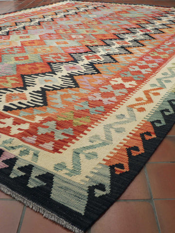 Handmade Afghan Kilim - 307987