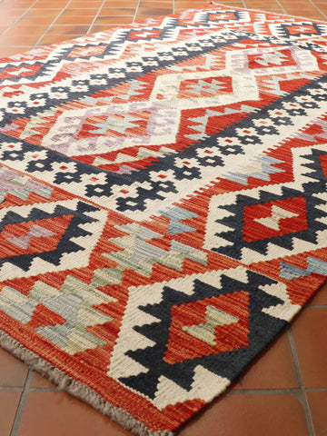 Handmade Afghan Kilim - 308125