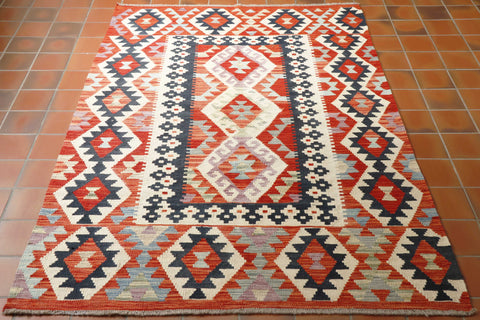 Handmade Afghan Kilim - 308125