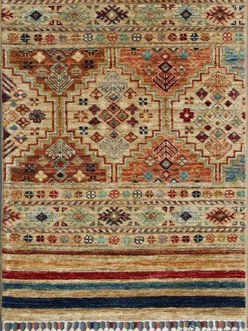 Handmade fine Afghan Samarkand runner - ENR308166