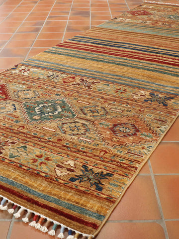 Handmade fine Afghan Samarkand runner - 308169