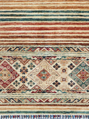 Handmade fine Afghan Samarkand rug - ENR308188