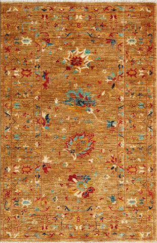 Handmade modern Afghan Ziegler rug - ENR308243