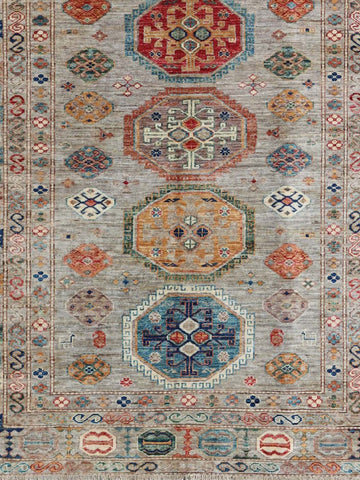 Handmade extra fine Afghan Kazak rug - ENR308269