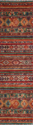 Handmade fine Afghan Samarkand runner - ENR308297