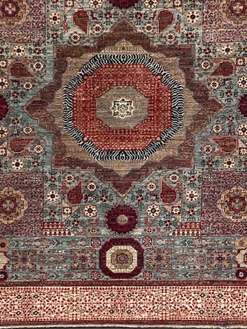 Handmade Afghan Mamluk carpet - ENR308330