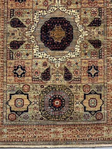 Handmade Afghan Mamluk rug - ENR308333