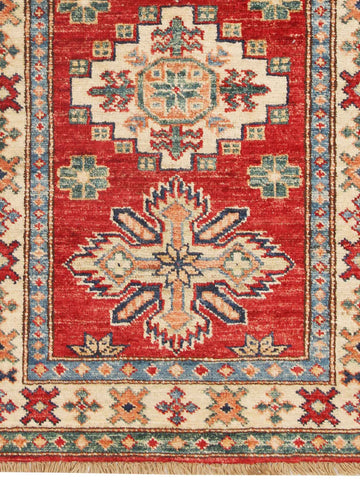 Handmade fine Afghan Kazak rug - ENR308491